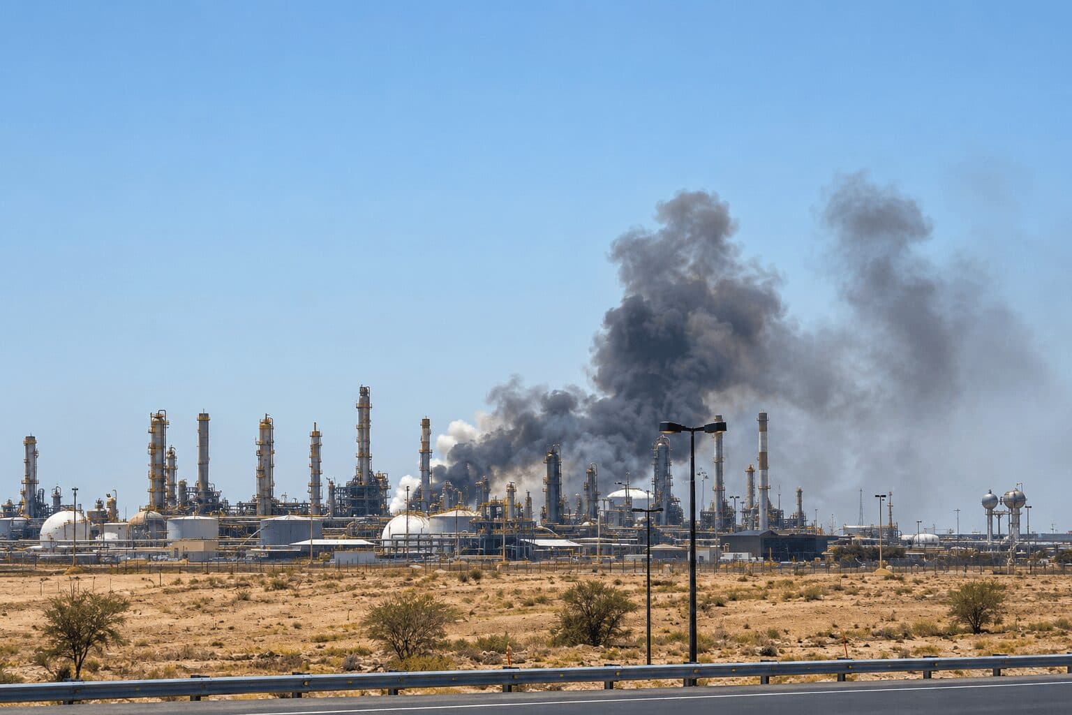 Houthis Claim Missile and Drone Attack on Aramco Facility in Riyadh